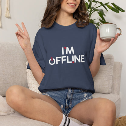 I'm Offline Statement Tee, Relaxed Graphic Shirt