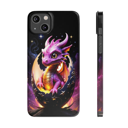 Fantasy Baby Dragon Slim Phone Case, Gift for Dragon Lovers