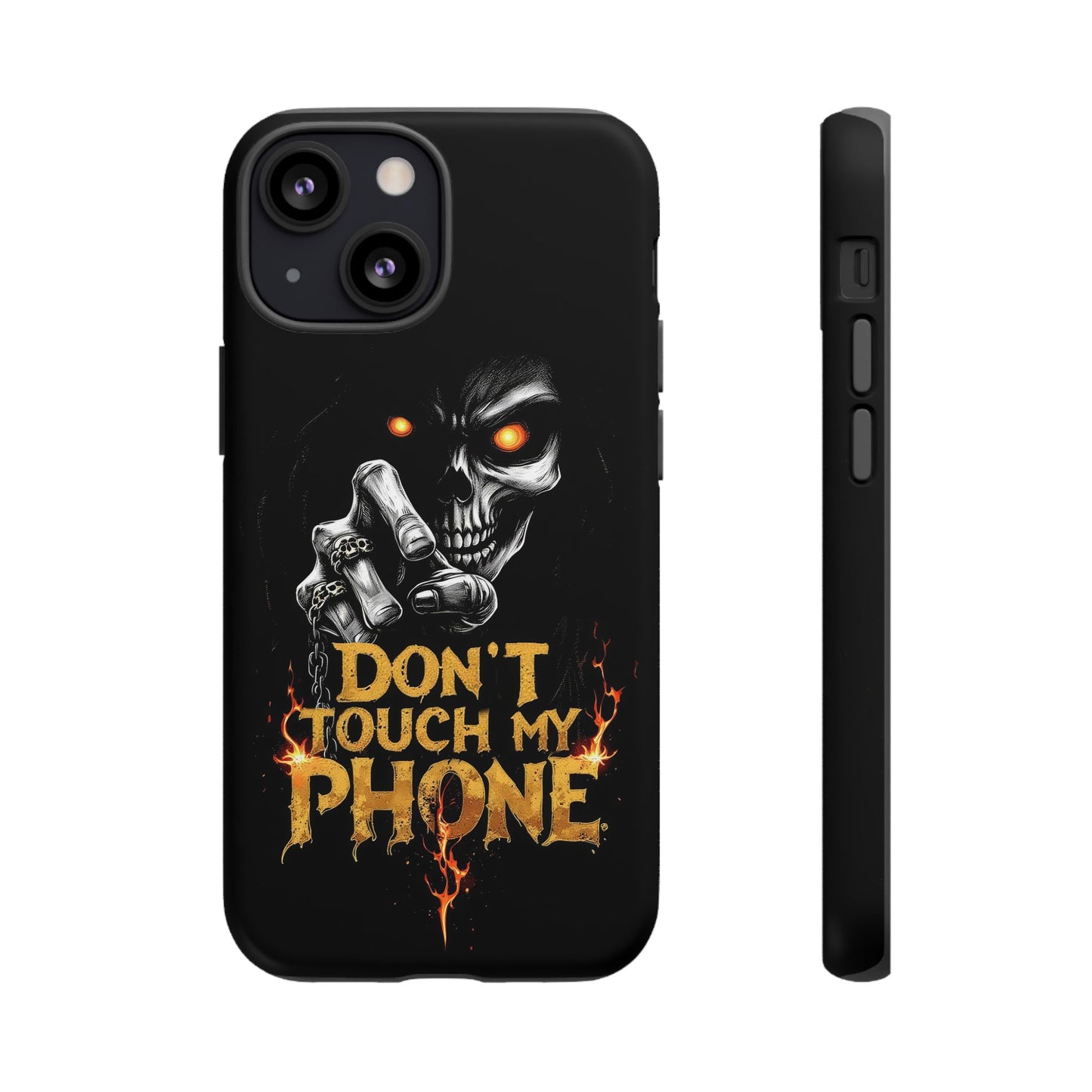 Skull iPhone Tough Cases, Don't Touch My Phone