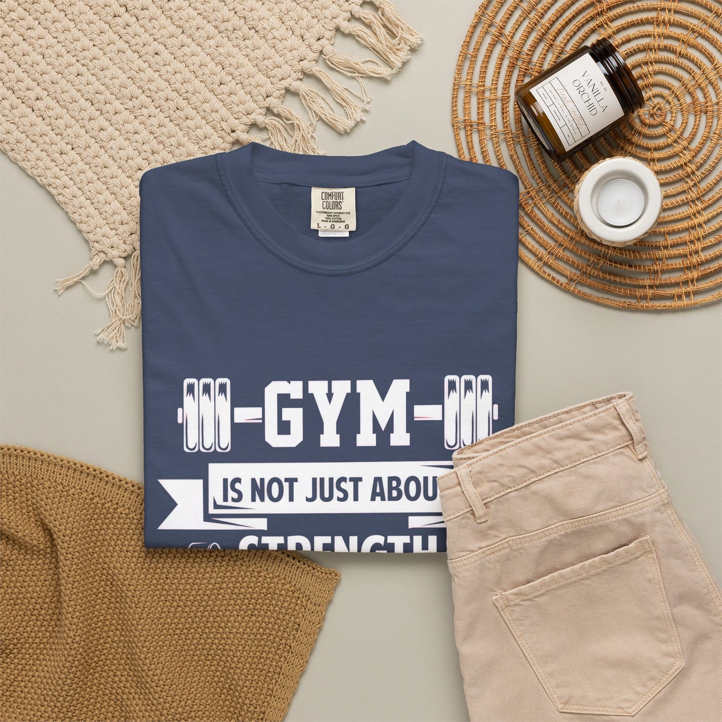 Strength Mind Gym T-Shirt - Unisex Garment-Dyed Tee