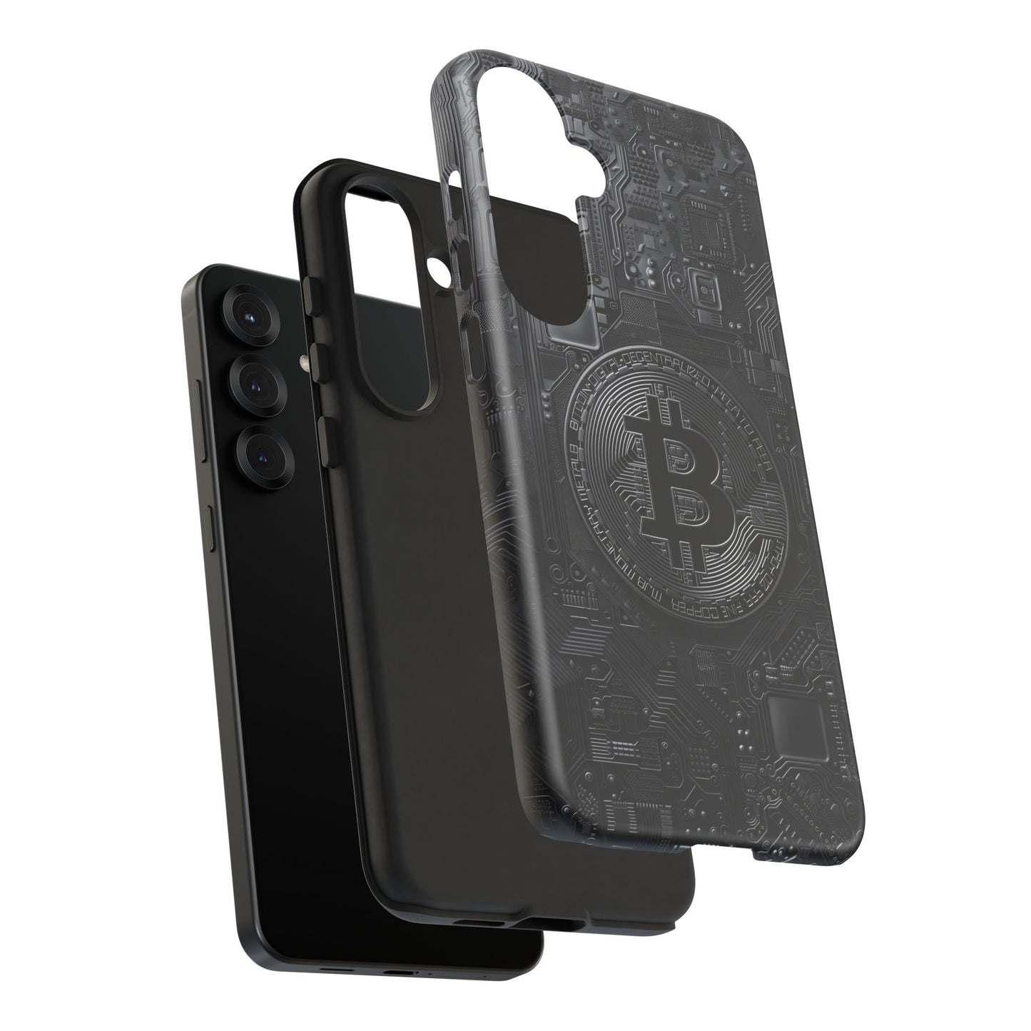 Bitcoin Samsung Tough Phone Case, Cryptocurrency Protection Cover