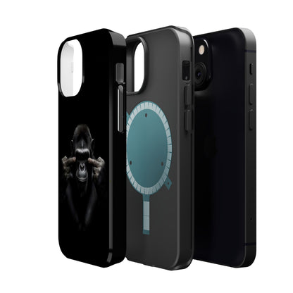 Edgy Gorilla Magnetic iPhone Case, Unique Cell Phone Cover