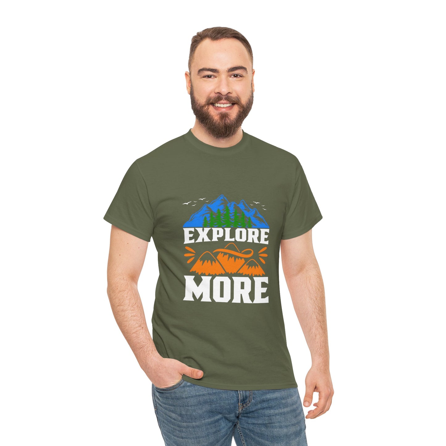 Explore More Adventure Tee - Unisex Heavy Cotton T-Shirt