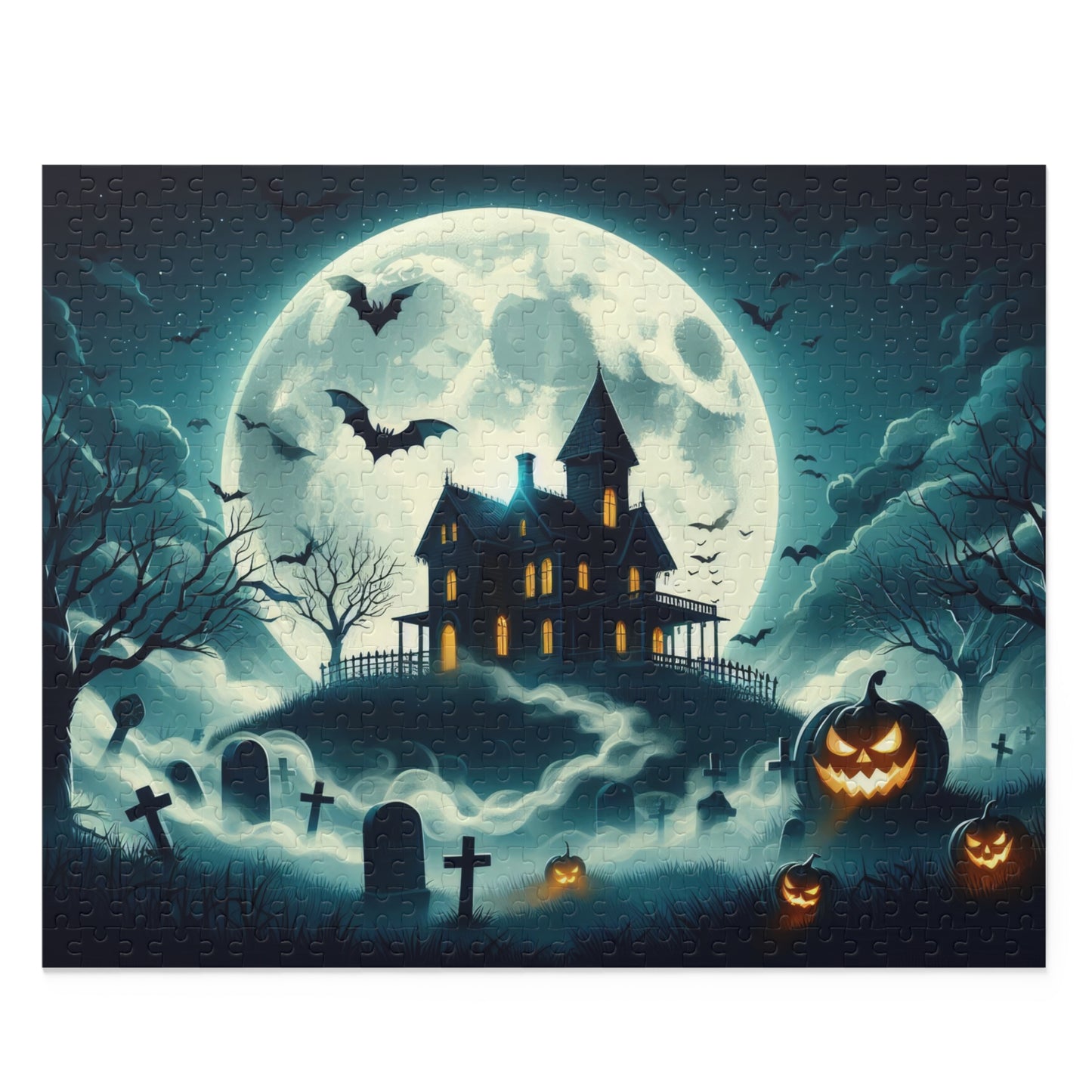 Spooky Haunted House Puzzle (120, 252, 500-Piece)