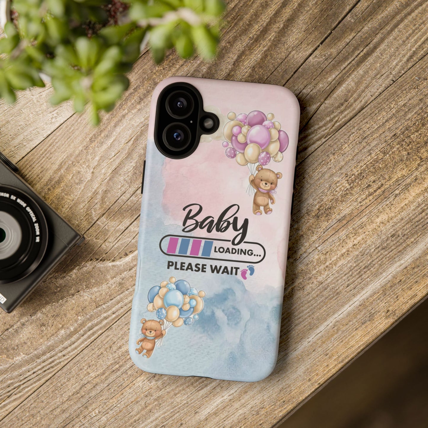 Cute Baby Loading Phone Case for iPhone - Maternity Cover for Pregnancy Reveal or Baby Shower