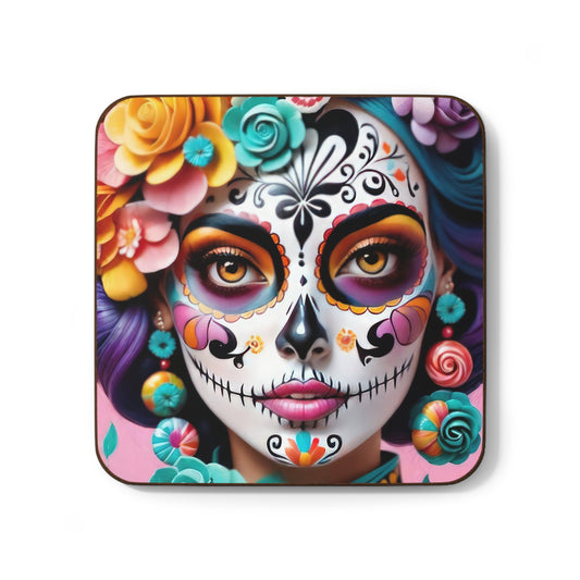 Colorful Sugar Skull Coaster, Day of the Dead Decor