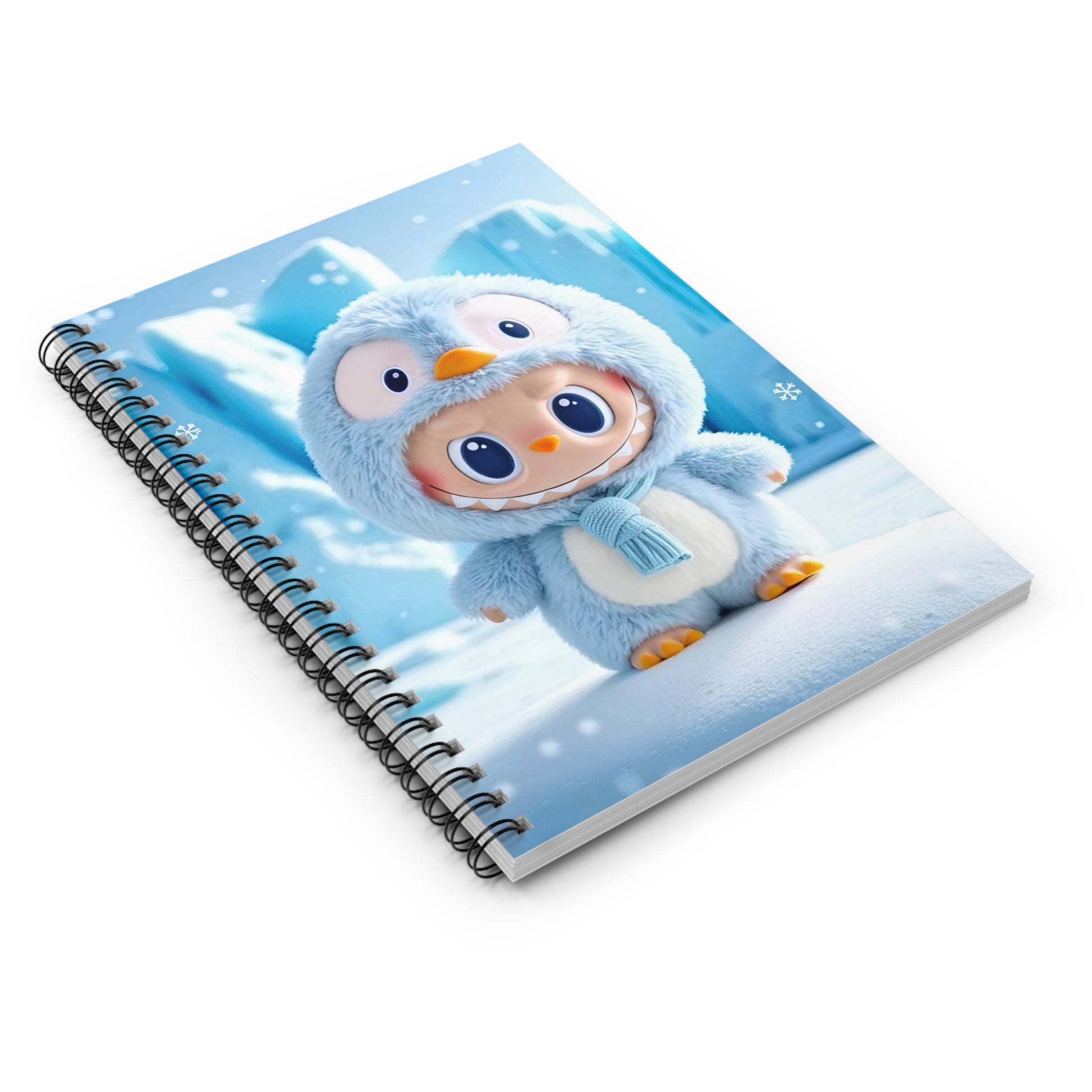 The Monsters Spiral Notebook 6” x 8” – Cute Penguin