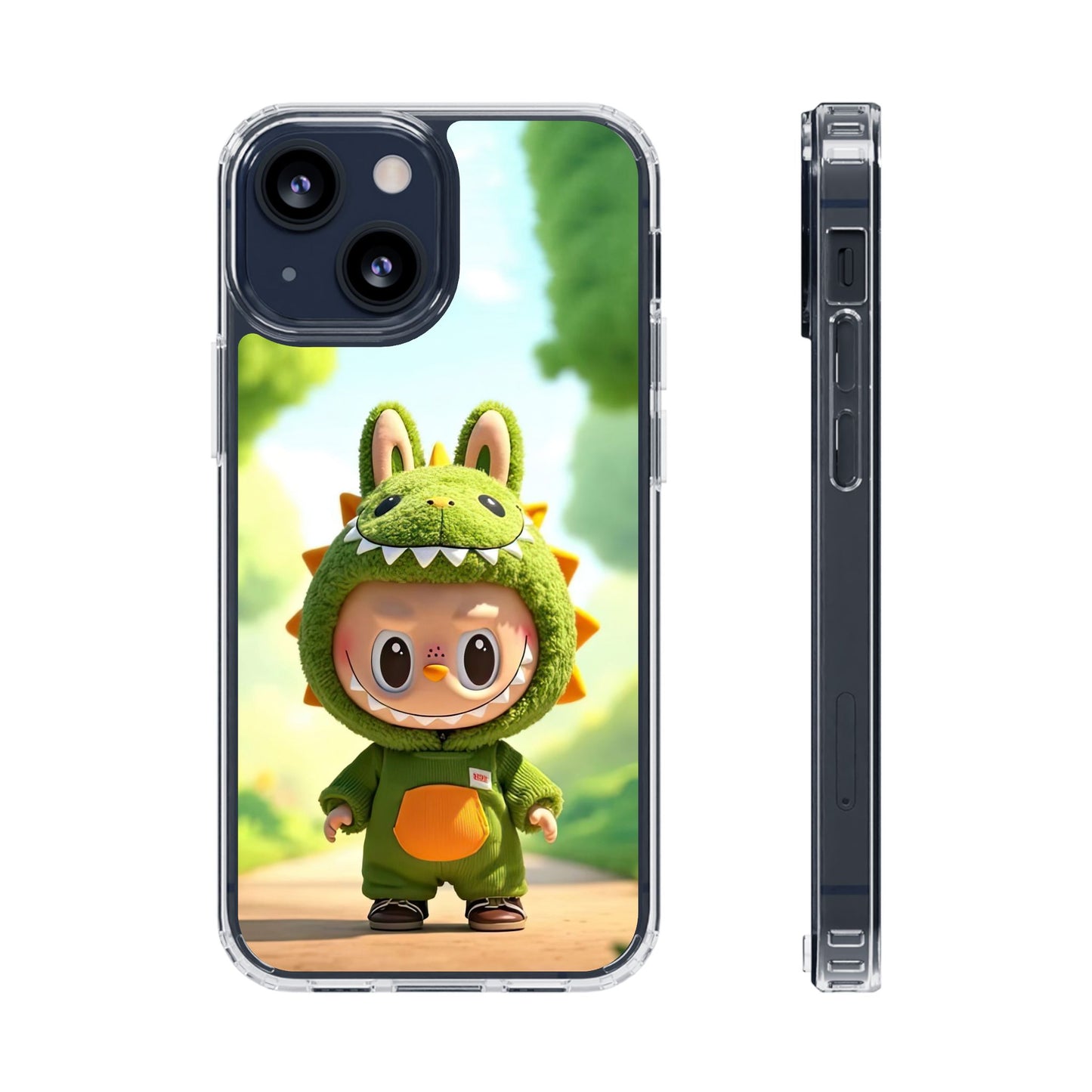 The Monsters Clear Case for iPhone Models – Playful Dinosaur Design