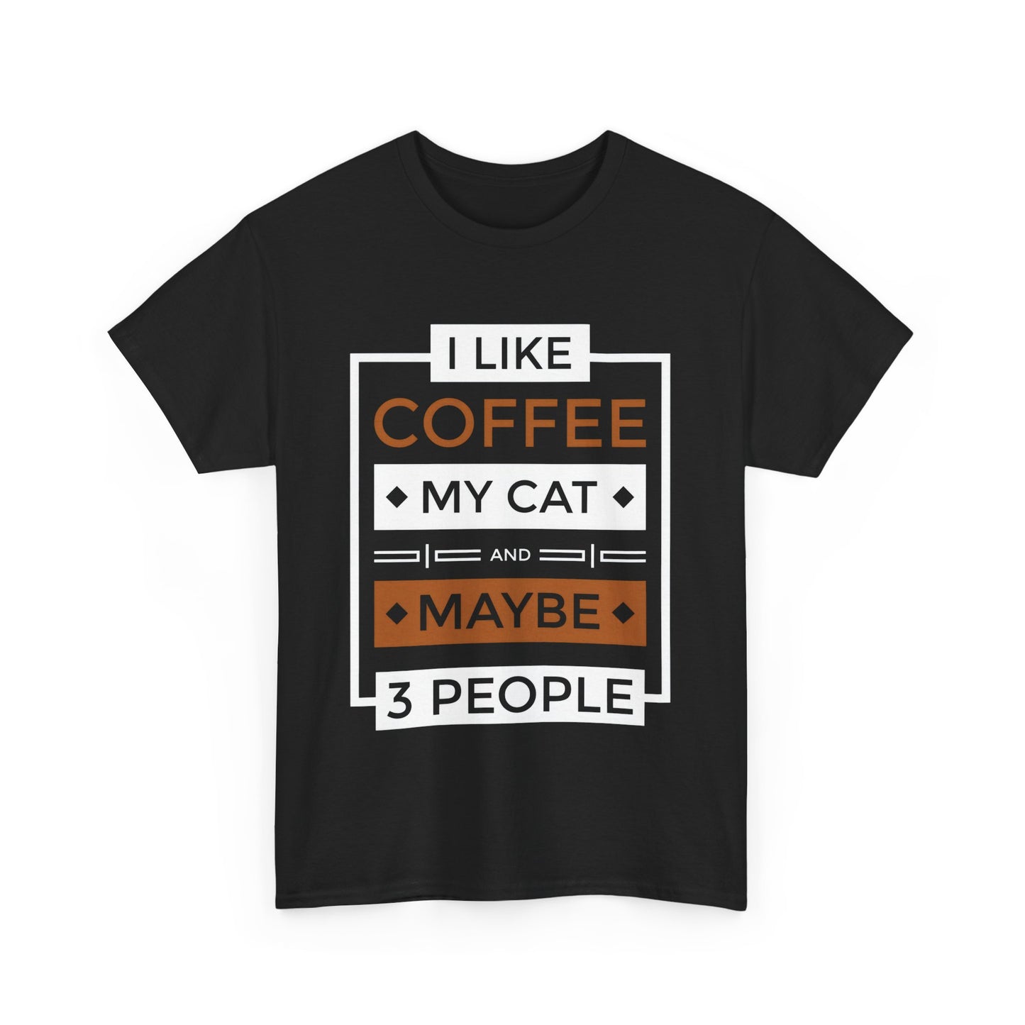 Jakers Coffee Cat Lover T-shirt, Funny Graphic Tee, Gift for Cat Owners, Cat Mom Shirt, Introvert Tee, Gift for Cat Lovers