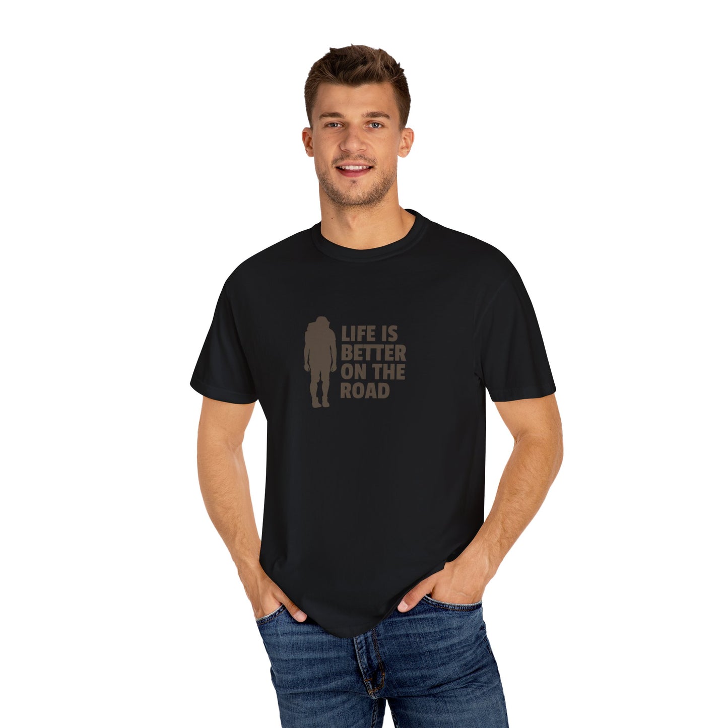 Life Is Better On The Road Unisex Garment-Dyed T-shirt