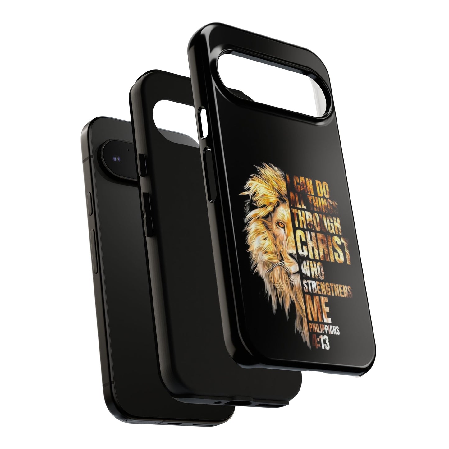 Inspirational Lion  Google Pixel Phone Case, Strength & Faith, Christian Accessories