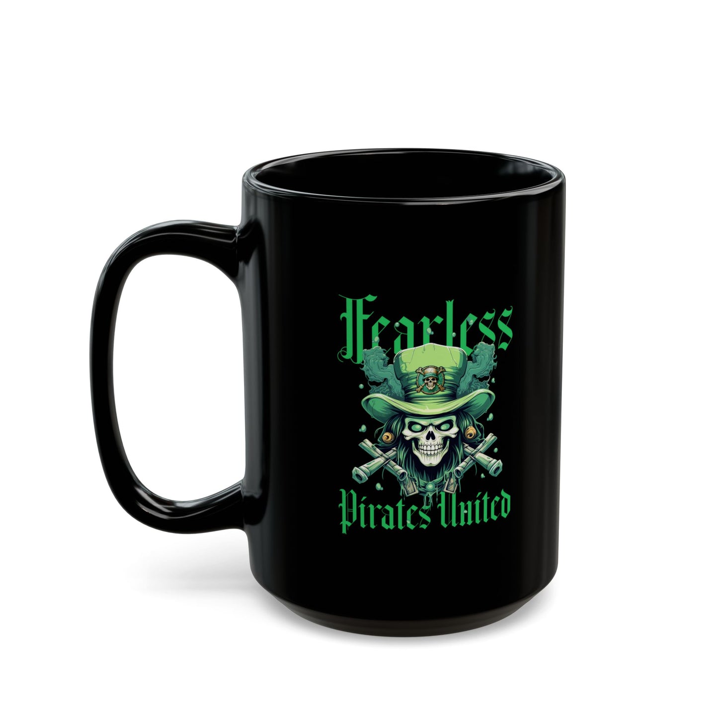Fearless Pirates United Black Mug - 11oz, 15oz