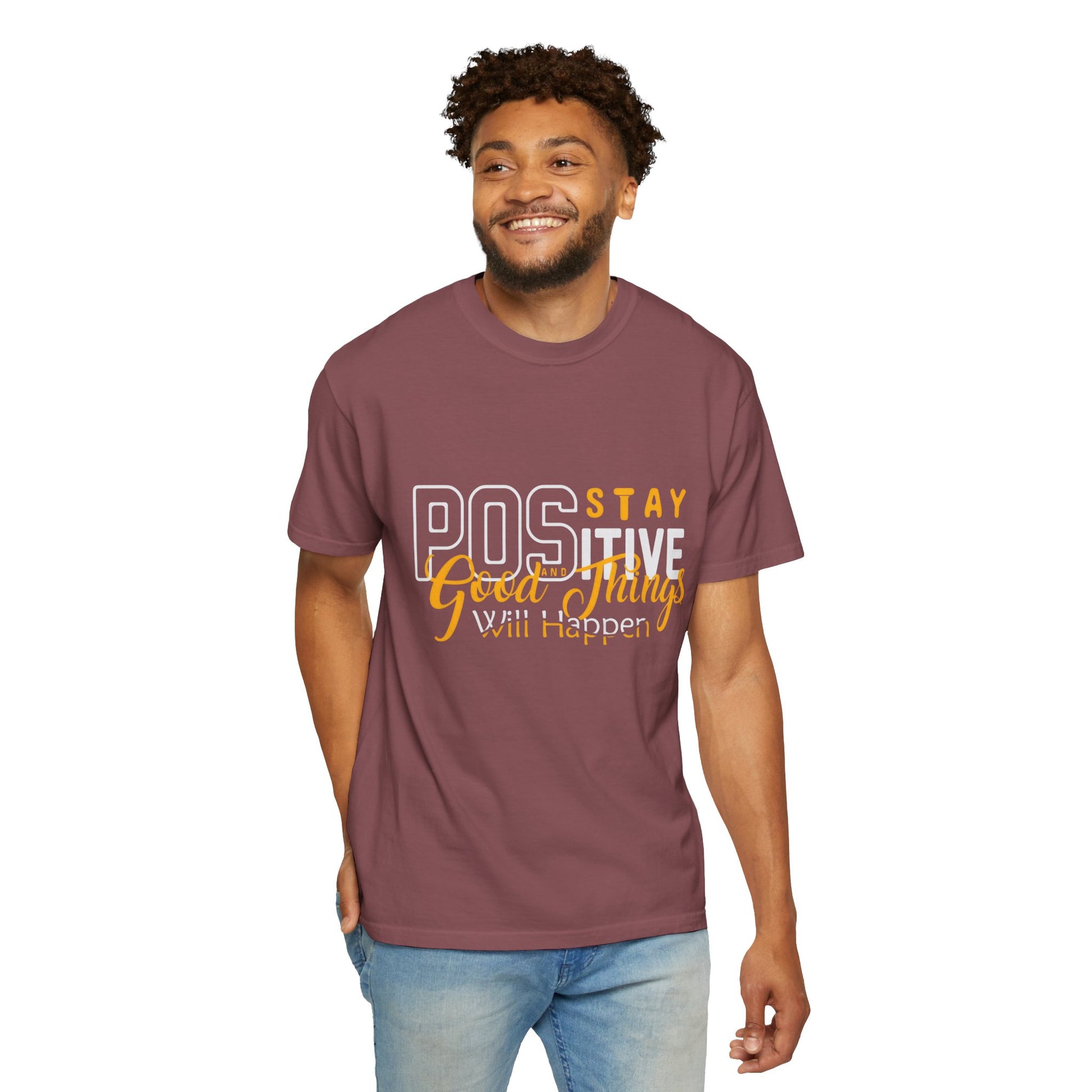 Unisex Positive Vibe T-Shirt - Stay Positive Good Things Will Happen