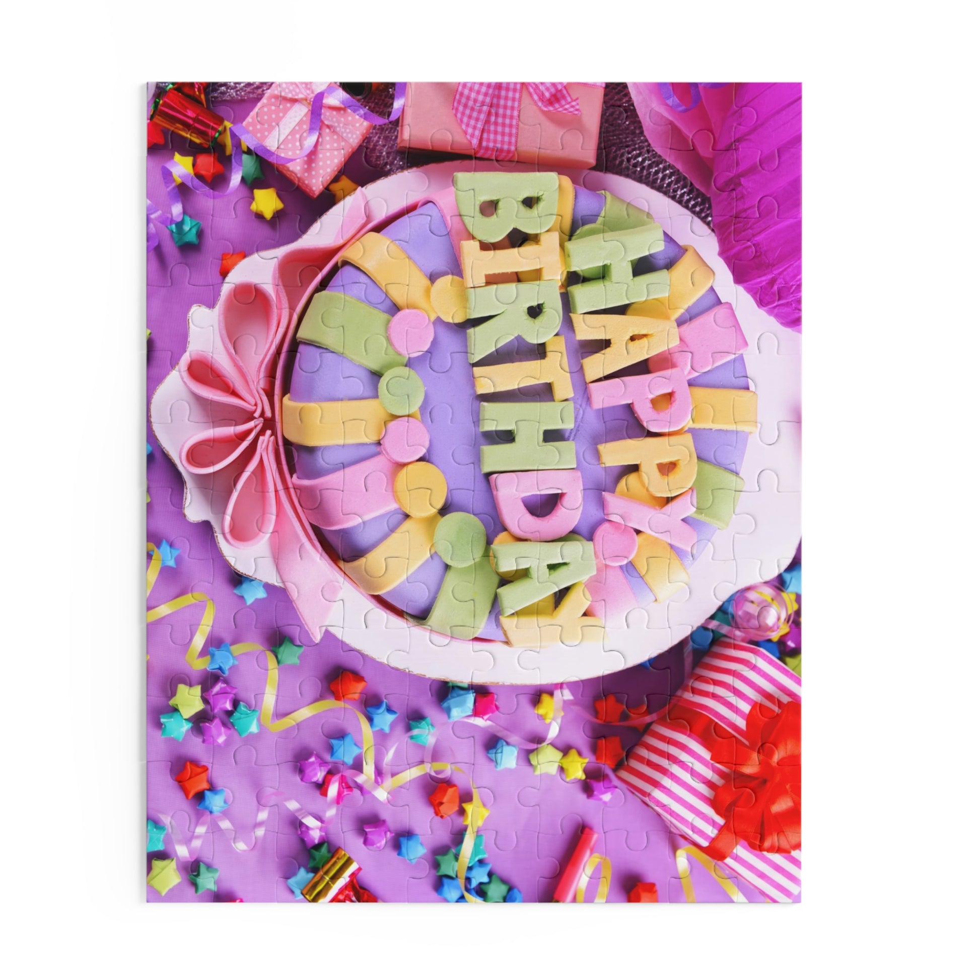 Happy Birthday Puzzle - Colorful 120/252/500-Piece Celebration Jigsaw