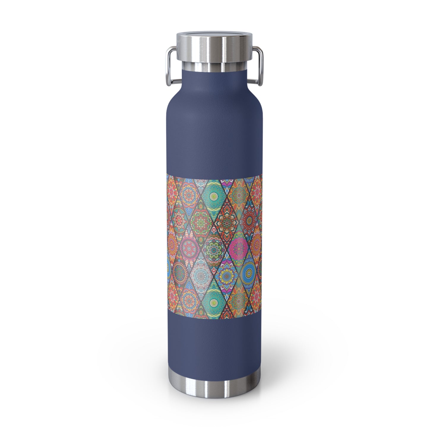 Mandala Argyle Copper Vacuum Insulated Bottle, 22oz