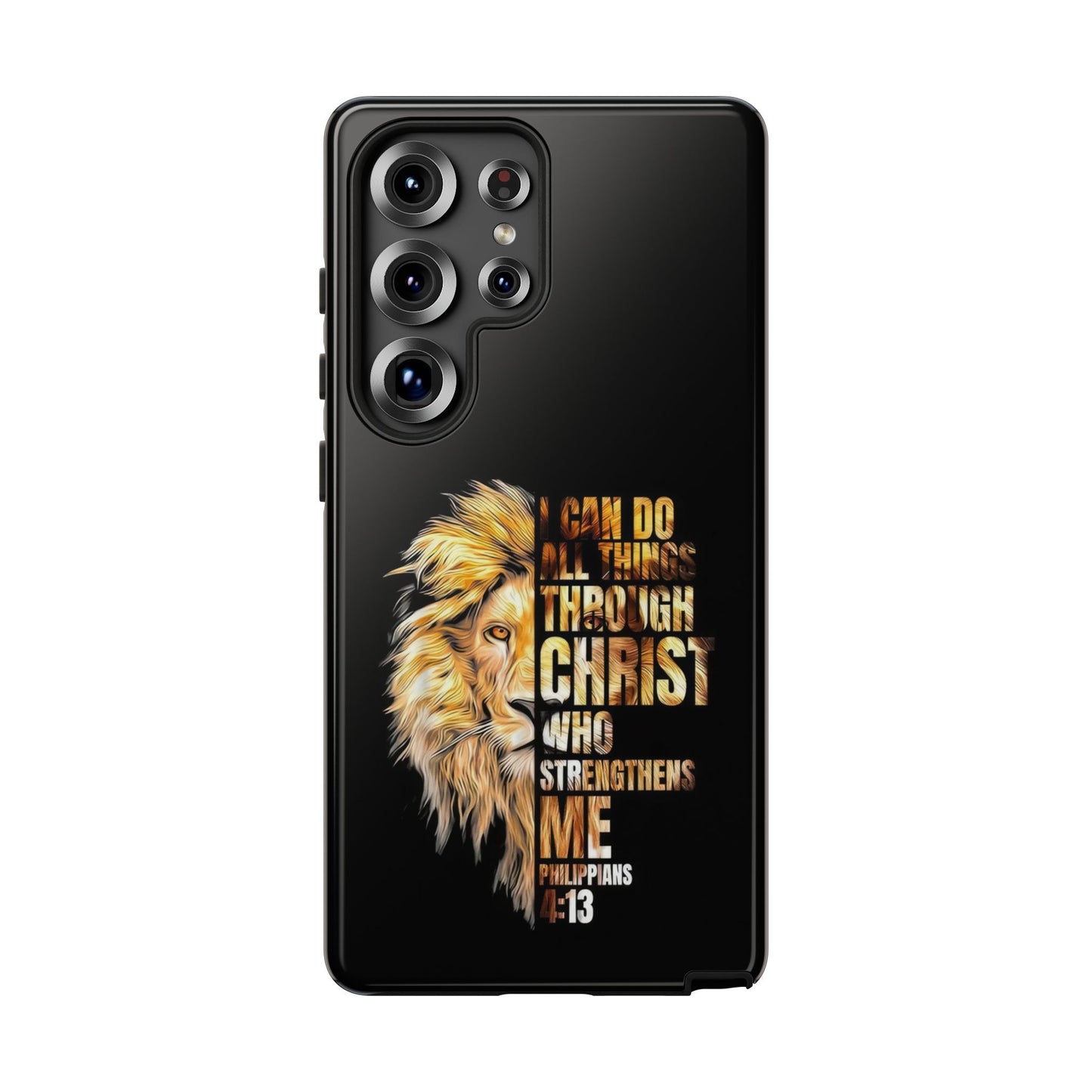Inspirational Lion  Samsung Phone Case, Strength & Faith, Christian Accessories