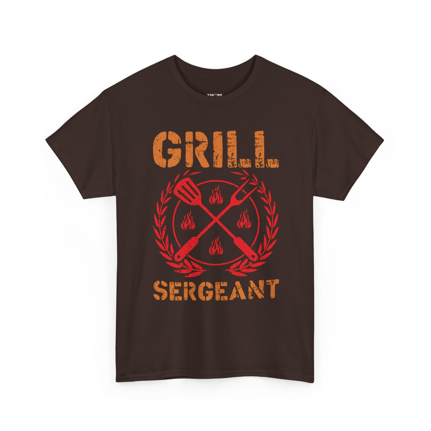 Grill Sergeant Unisex Heavy Cotton Tee - Fun BBQ Shirt for Grill Masters