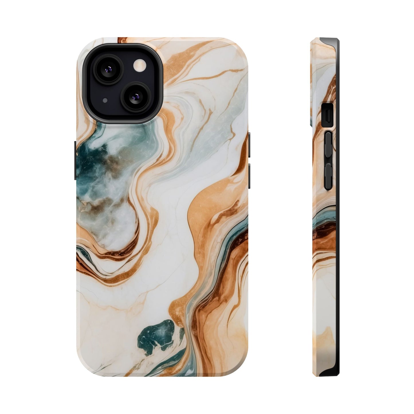 Stylish Magnetic Phone Cases, Abstract Marble Design for Everyday Use