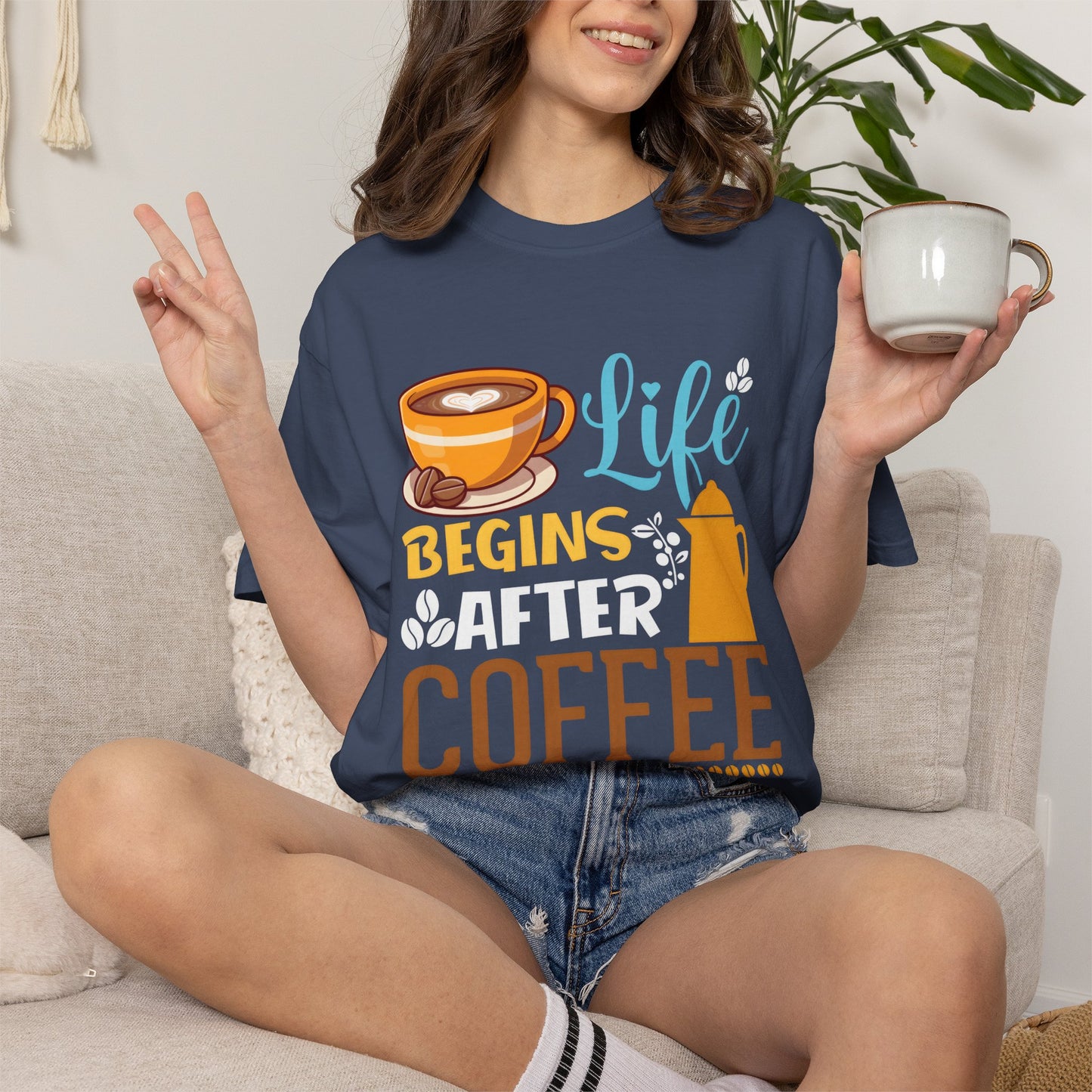 Life Begins After Coffee Unisex T-Shirt - Perfect for Coffee Lovers