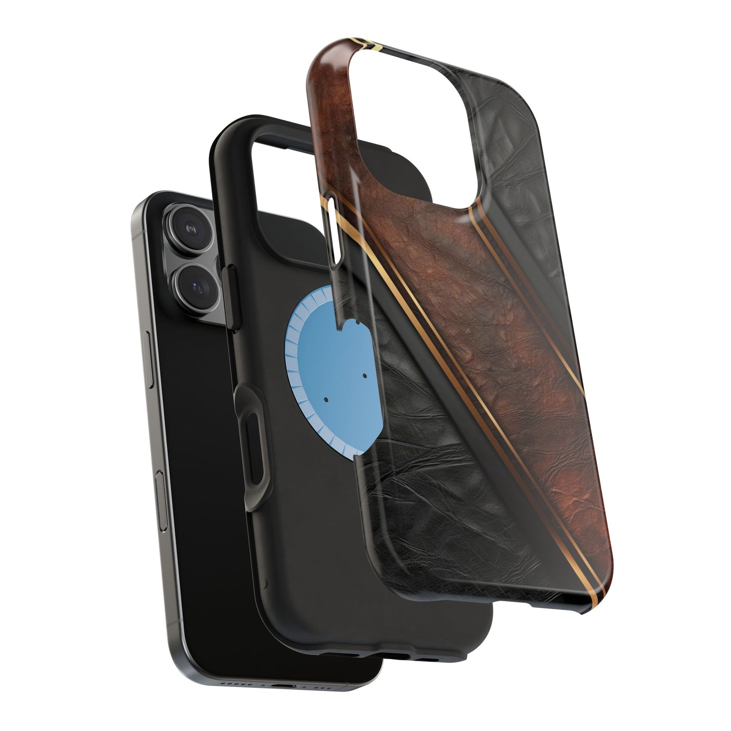 Stylish Leather Texture Magnetic Tough Cases