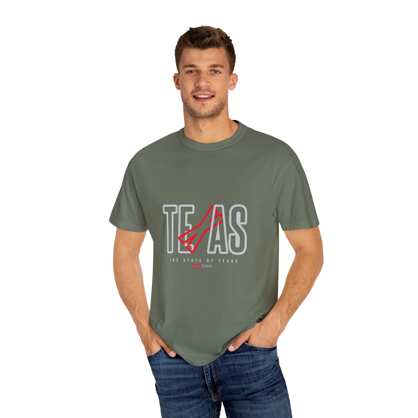 Texas Pride Unisex Garment-Dyed T-Shirt - Casual Style for State Lovers