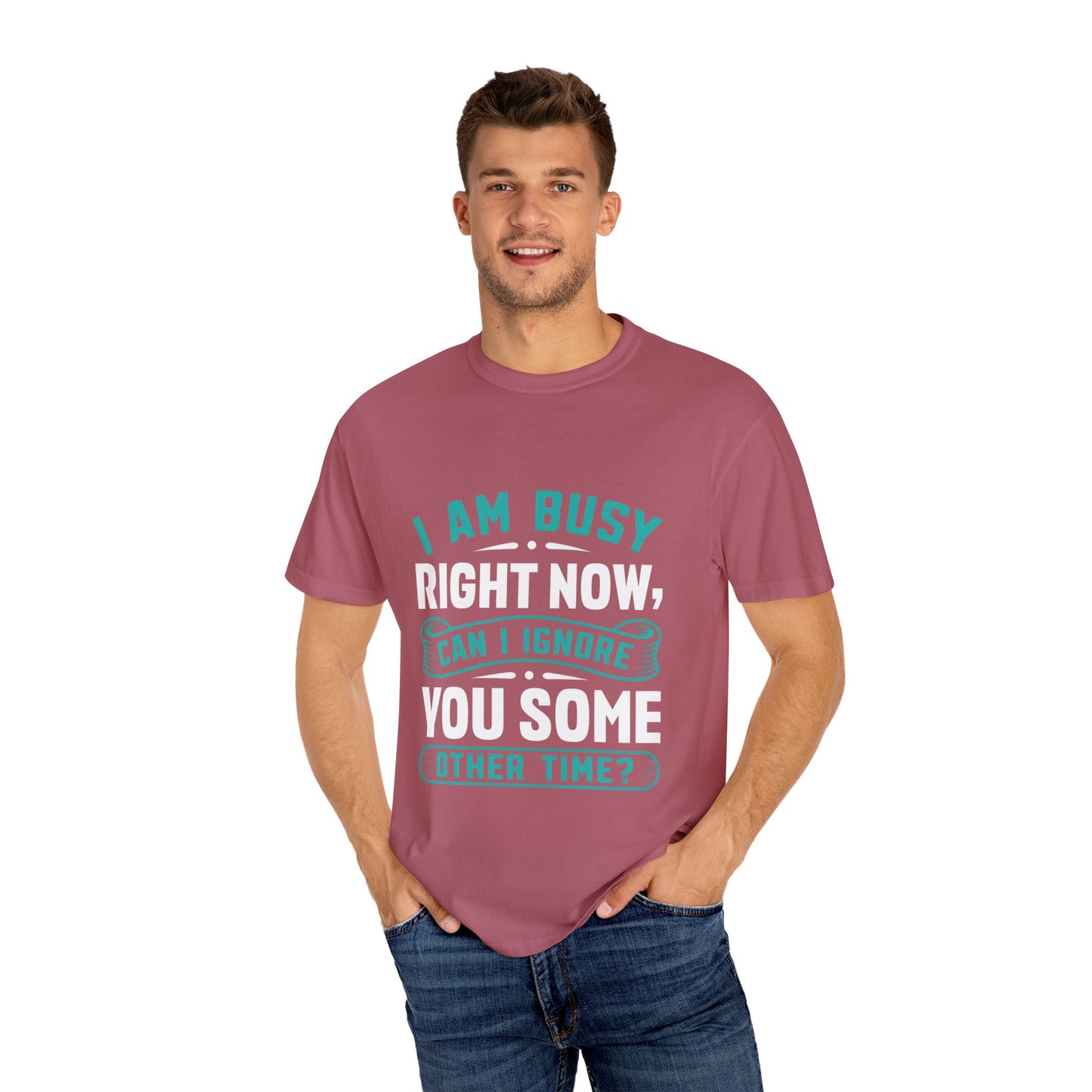 Funny Unisex T-Shirt - 'I Am Busy Right Now, Can I Ignore You Some Other Time?'