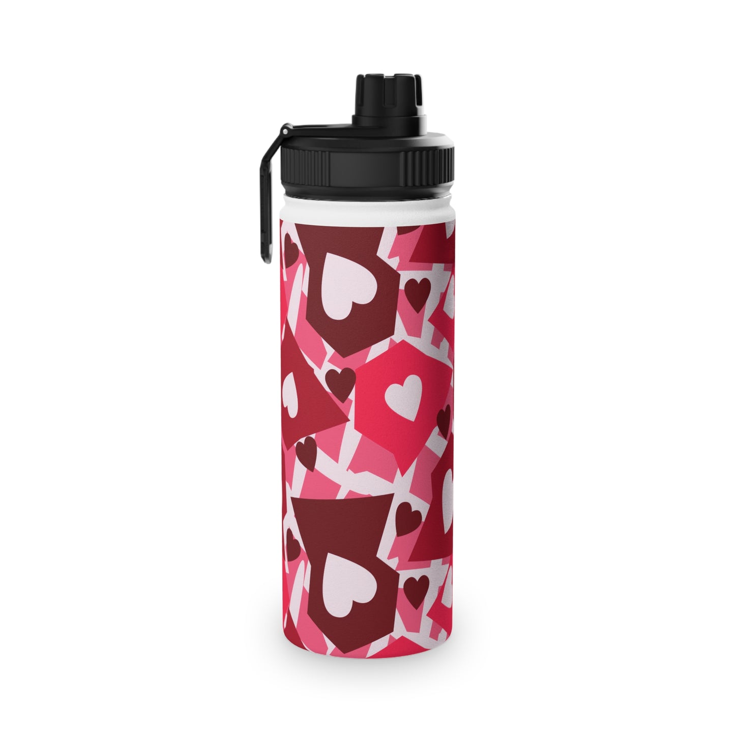 Love in Style Stainless Steel Water Bottle, Sports Lid