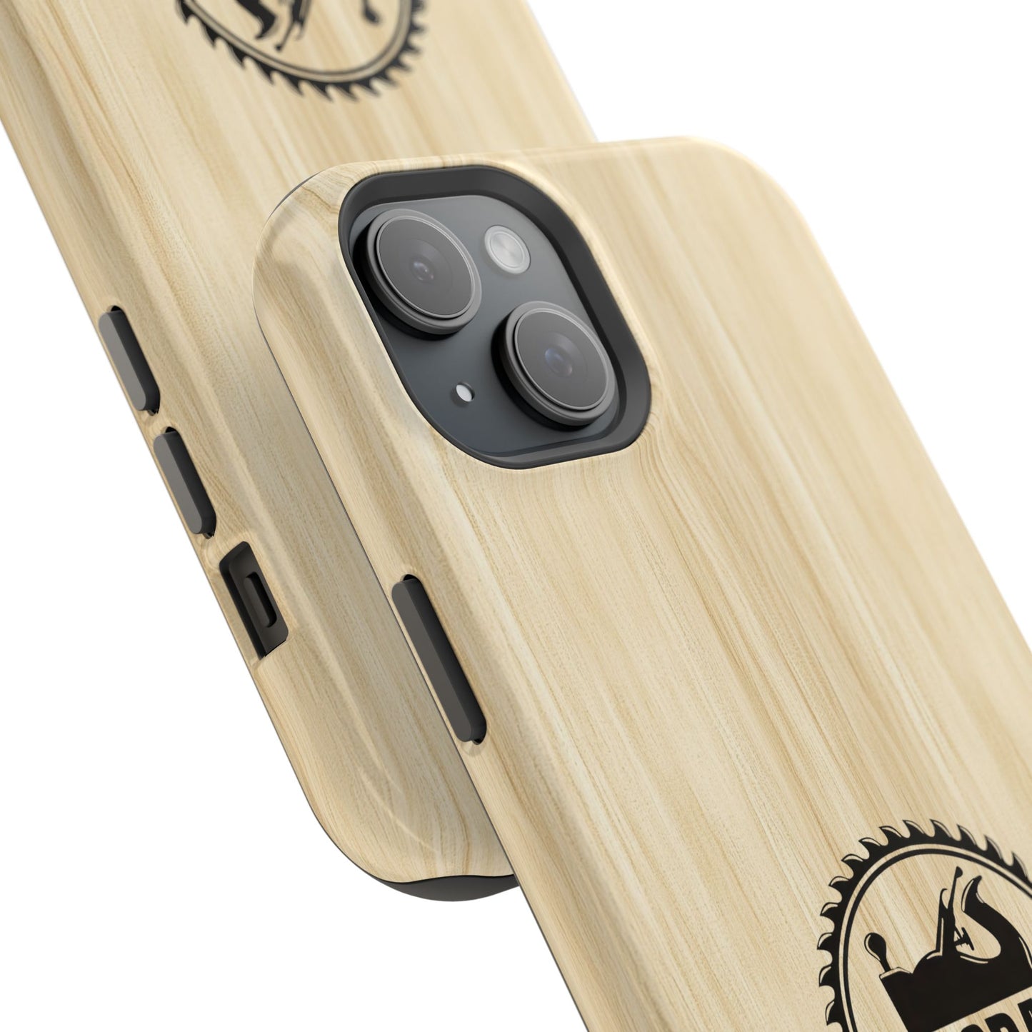 Handcrafted Woodworking Logo Magnetic Phone Cases