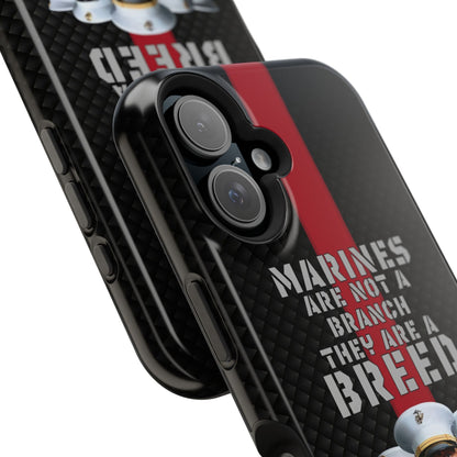 Marines Magnetic Tough Case - "Not a Branch, a Breed" Military iPhone Cover