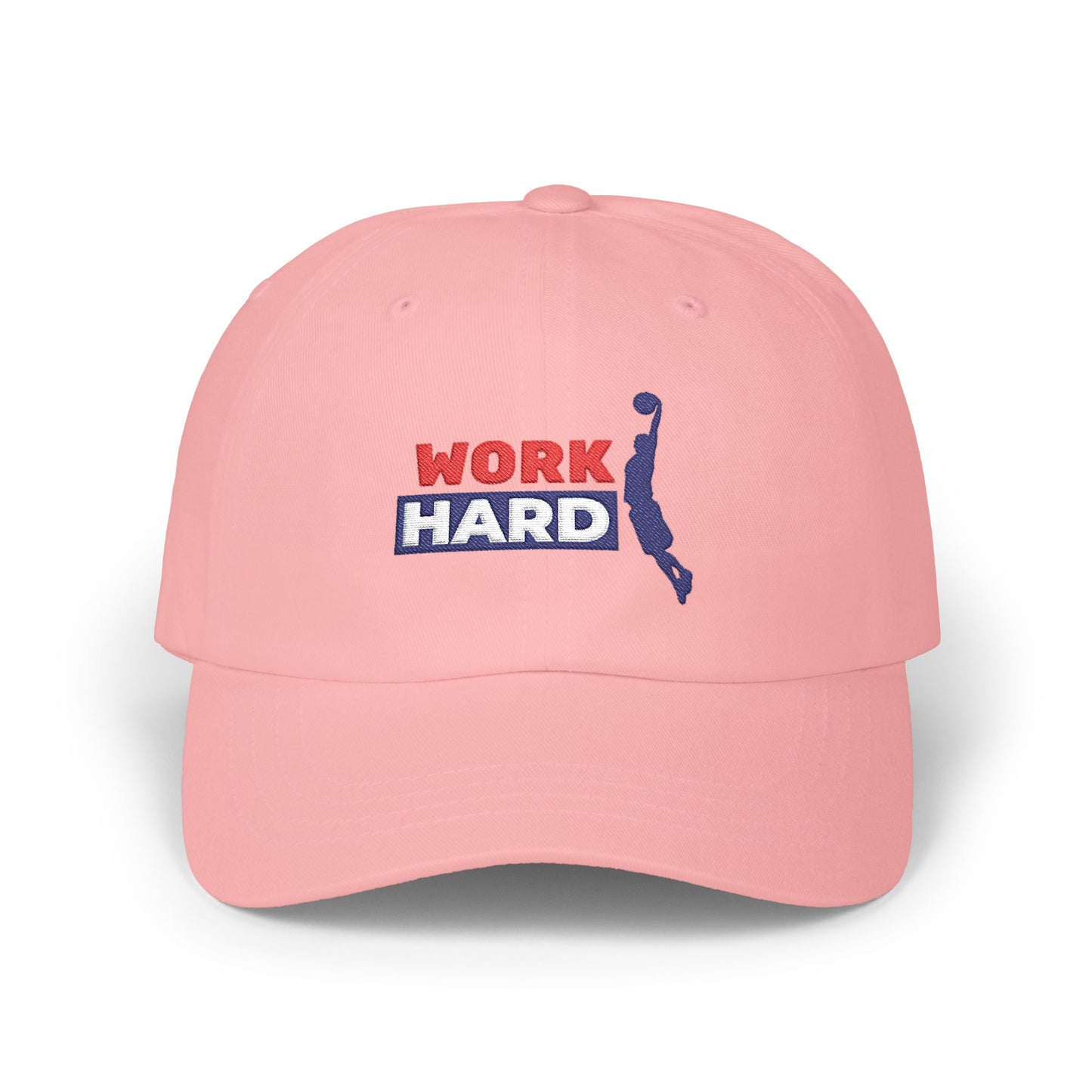 Work Hard Classic Dad Cap / embroidered