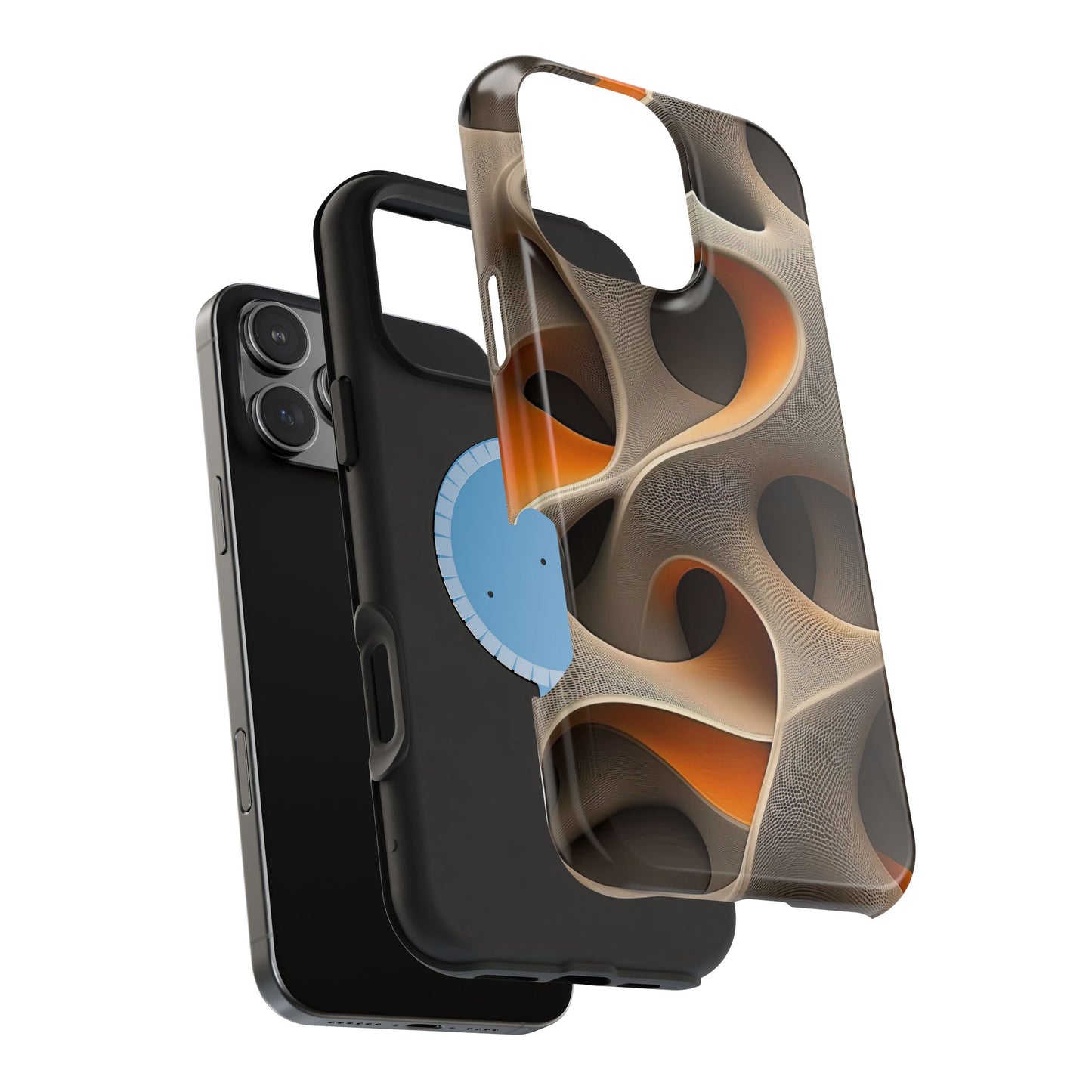 Stylish Magnetic Phone Cases, Abstract Geometric Design