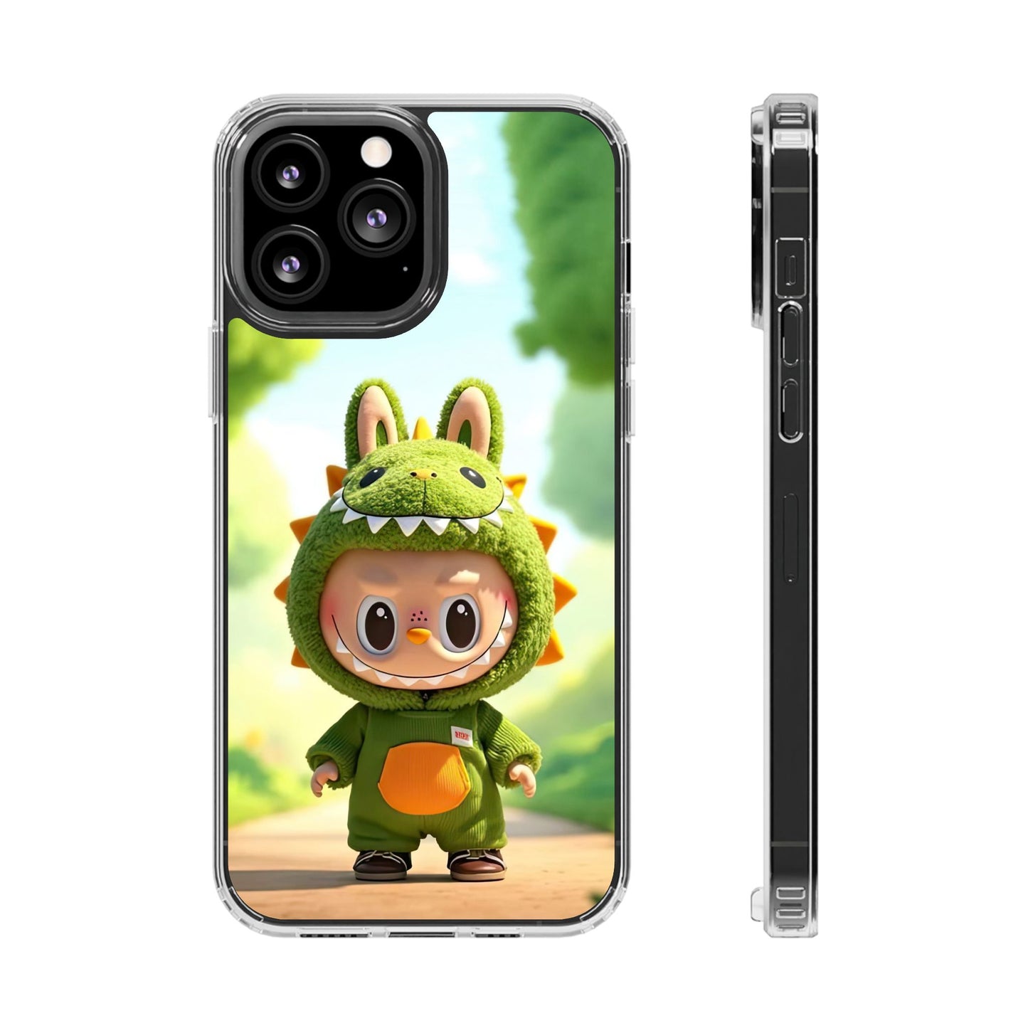 Copy of The Monsters Clear Case for iPhone Models – Playful Dinosaur Design