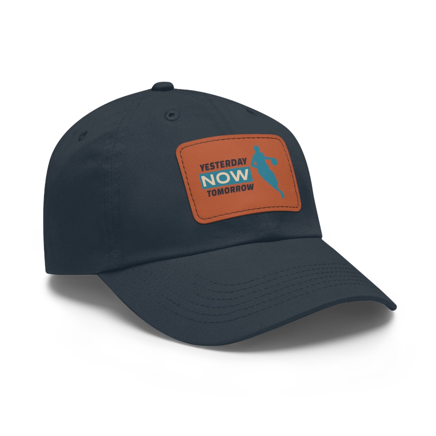 Yesterday Now Tomorrow Dad Hat with Leather Patch (Rectangle)