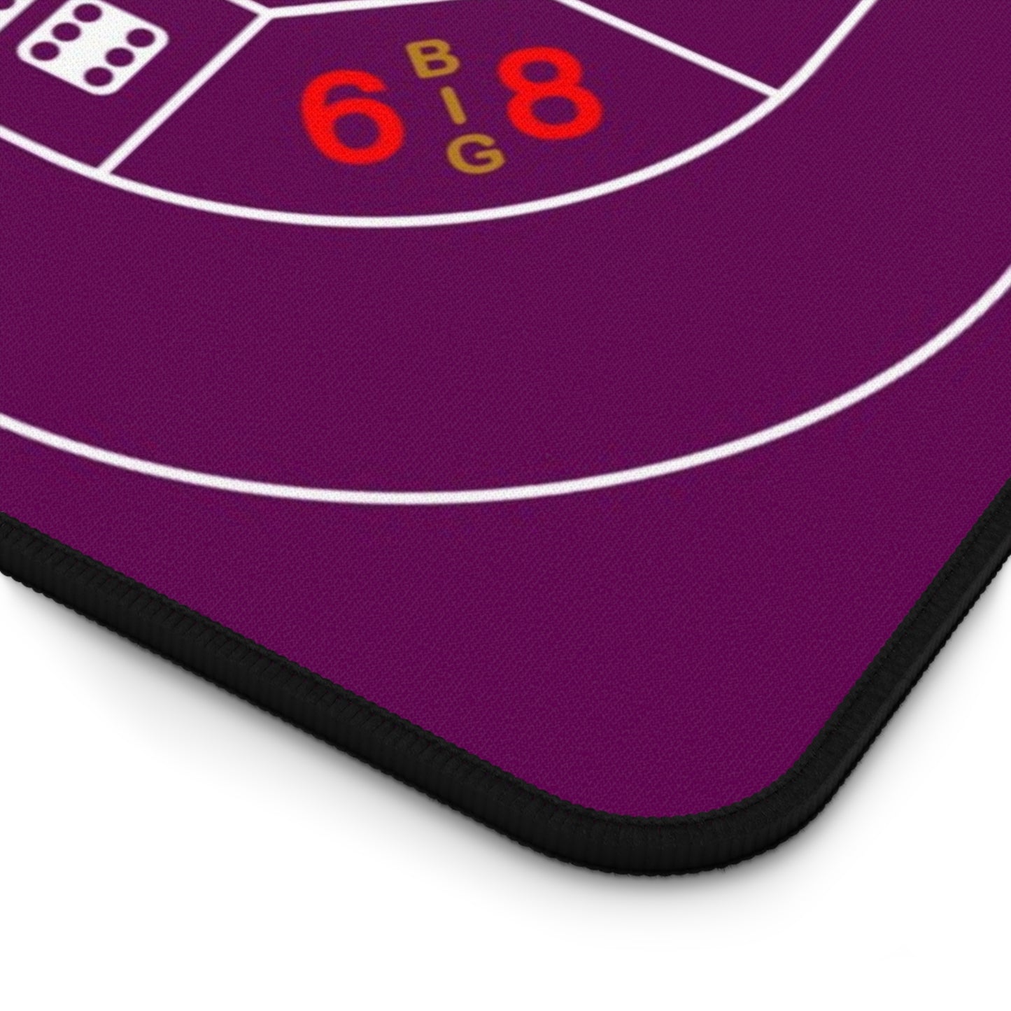 Casino Craps 2 Desk Mat — 2-in-1 Gaming Surface / Purple