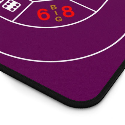 Casino Craps 2 Desk Mat — 2-in-1 Gaming Surface / Purple