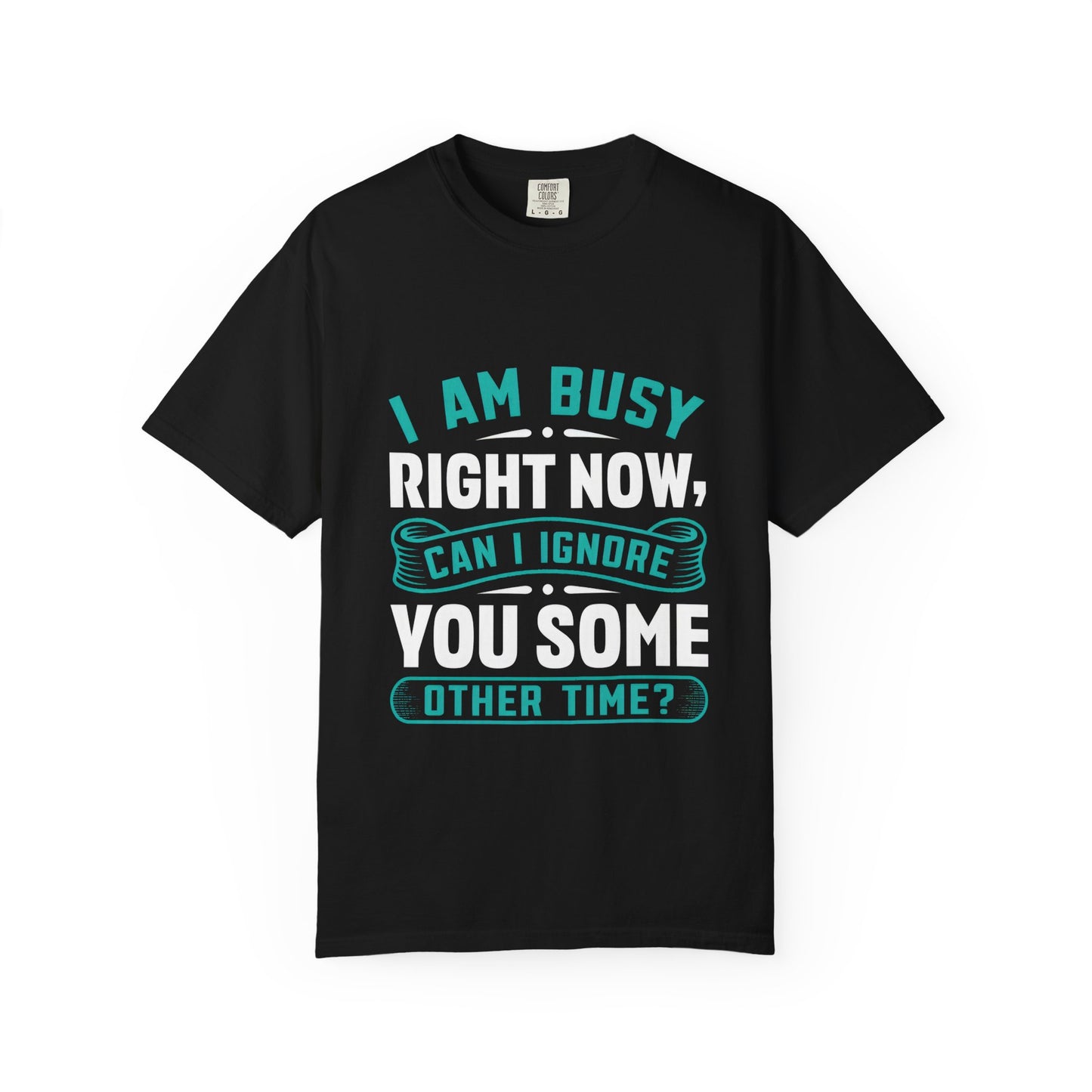 Sarcastic Unisex T-Shirt - 'I Am Busy Right Now, Can I Ignore You Some Other Time?'