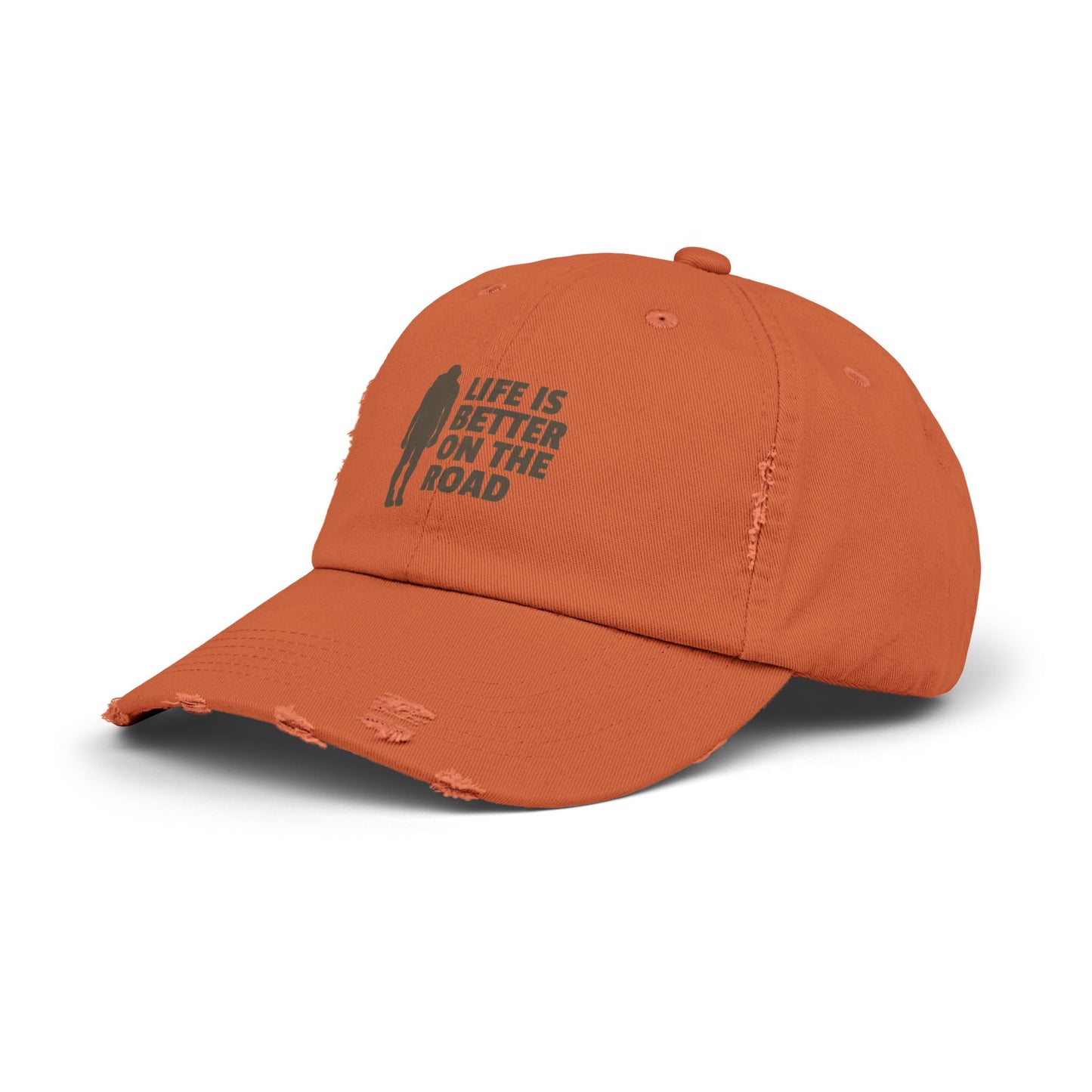 Life Is Better On The Road Unisex Distressed Cap