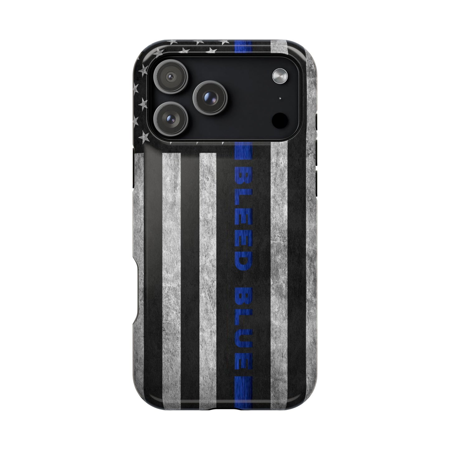 Police Magnetic Phone Cases, Bleed Blue
