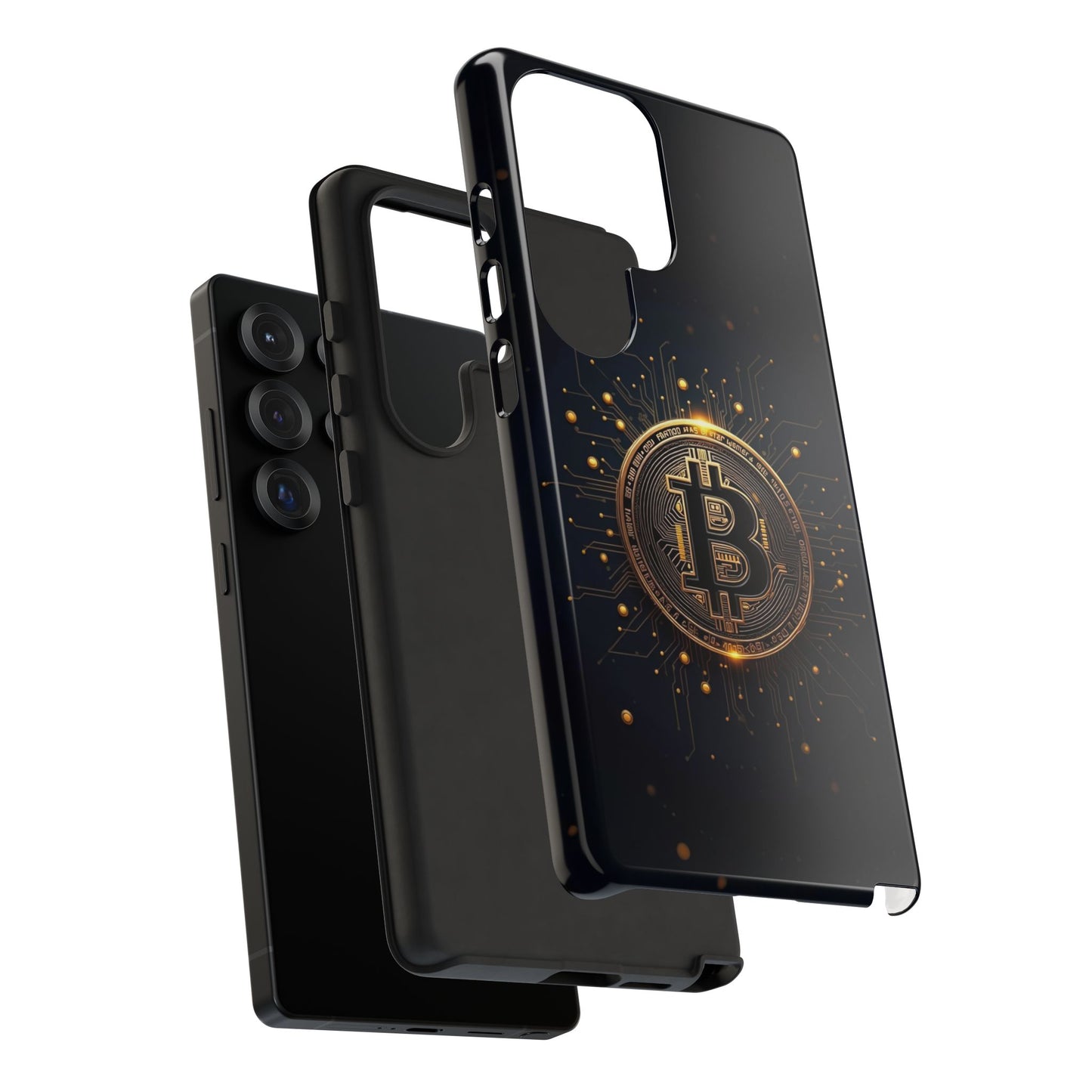 Bitcoin Samsung Tough Case for Smartphones, Crypto Lover Phone Accessory