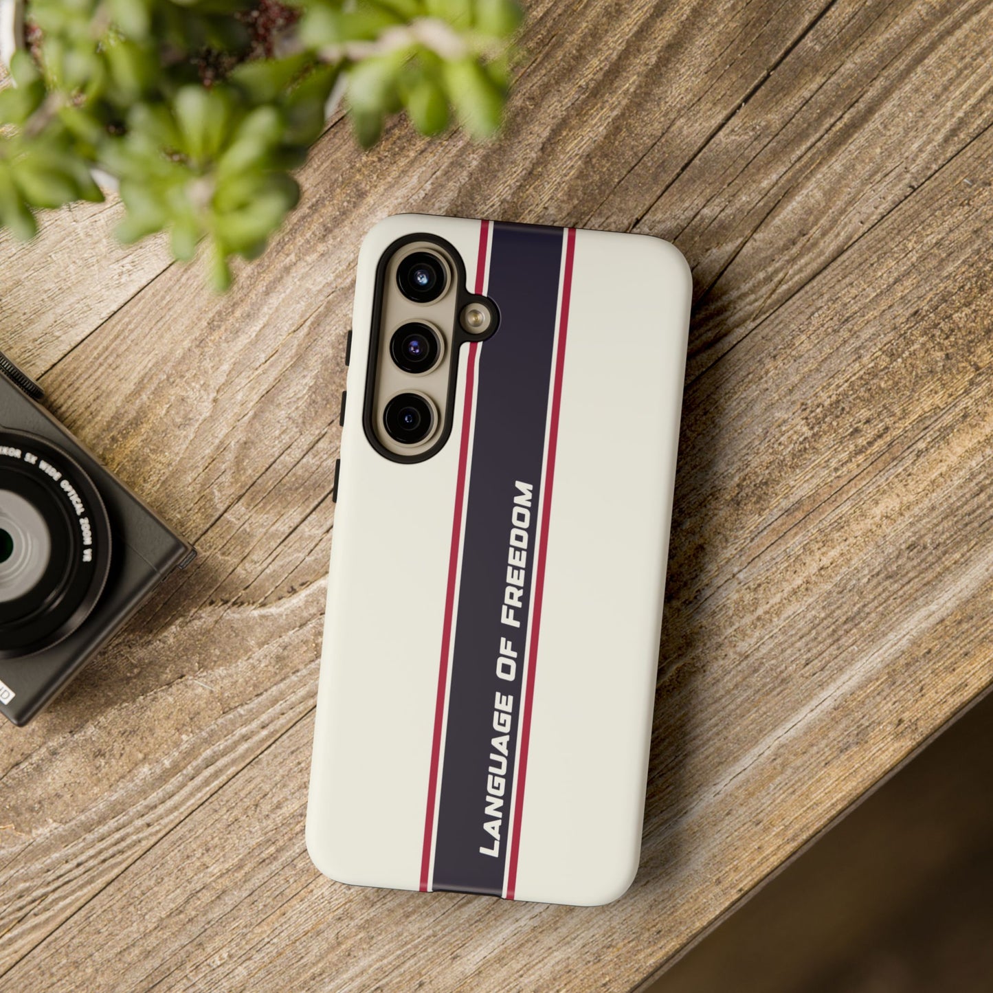 Language of Freedom Tough Case – Minimalist Design