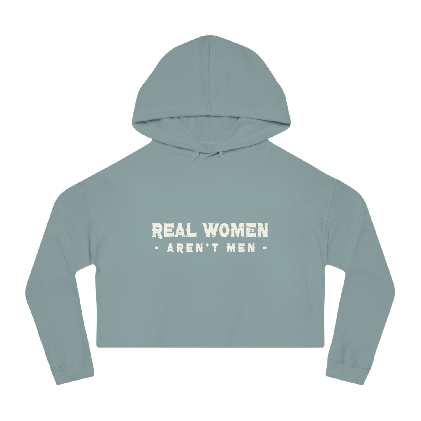 Real Women Women’s Cropped Hooded Sweatshirt  80% cotton, 20% polyester