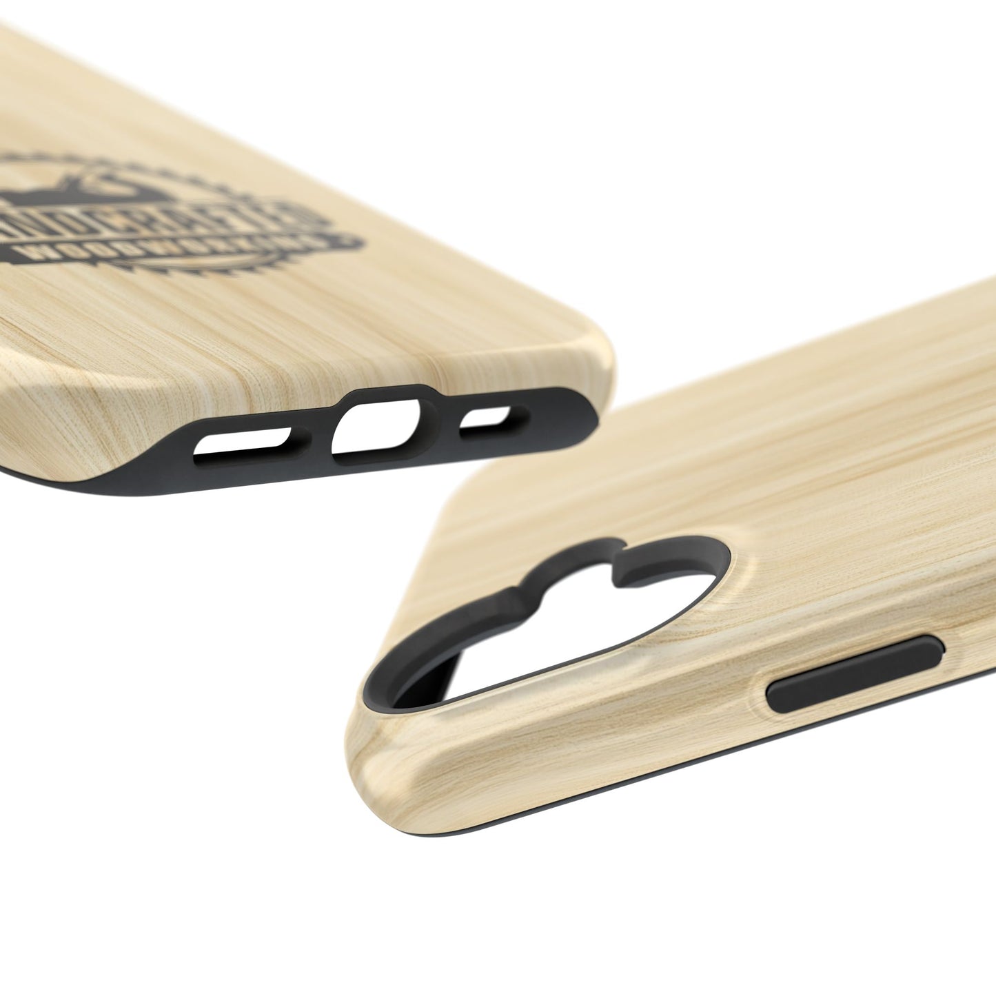 Handcrafted Woodworking Logo Magnetic Phone Cases