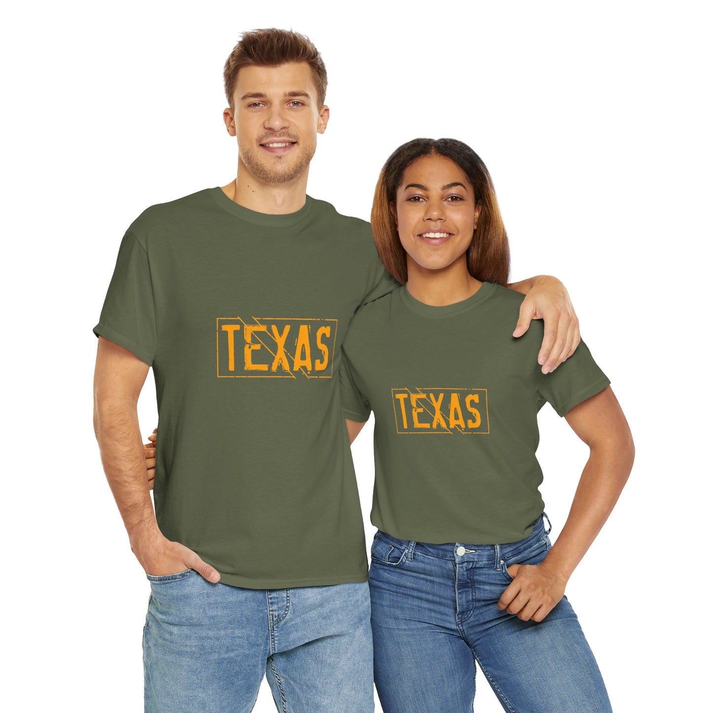 Texas Pride Unisex Heavy Cotton Tee - Casual Black T-Shirt for Texans