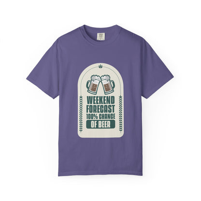 Weekend Forecast 100% Chance Of Beer T-shirt