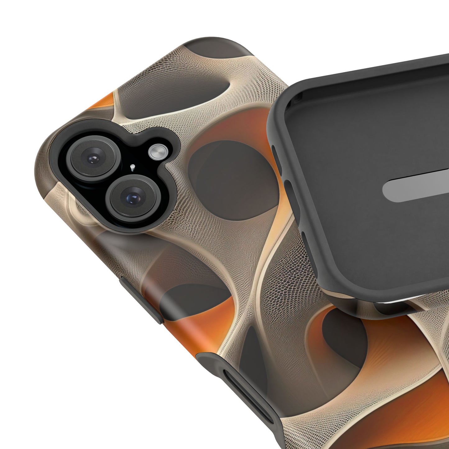 Stylish Magnetic Phone Cases, Abstract Geometric Design