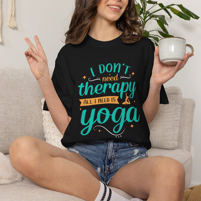 Yoga Therapy Unisex Garment-Dyed T-Shirt - Perfect for Mindfulness & Relaxation