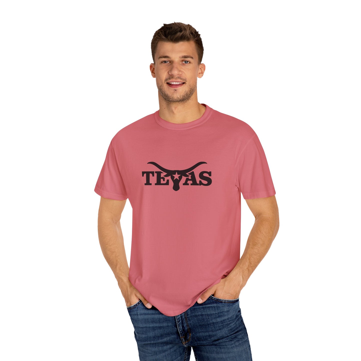 Texas Unisex Garment-Dyed T-Shirt - Cool Western Vibe for Everyday Wear