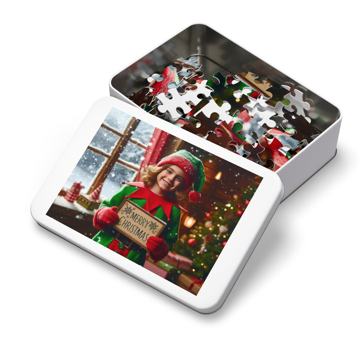 Merry Elf Wishes Jigsaw Puzzle (110, 252, 500-Piece)