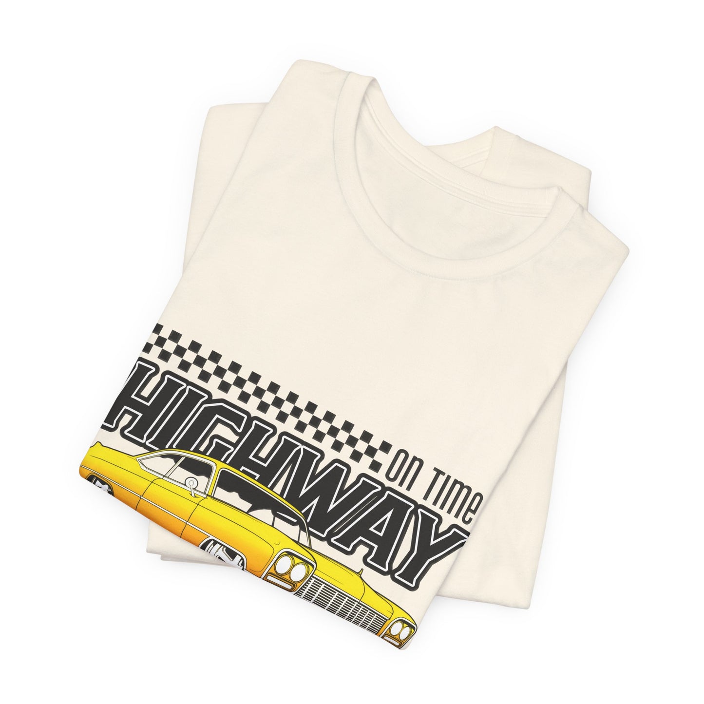 Camiseta de manga corta unisex con bomba de adrenalina On Time Highway