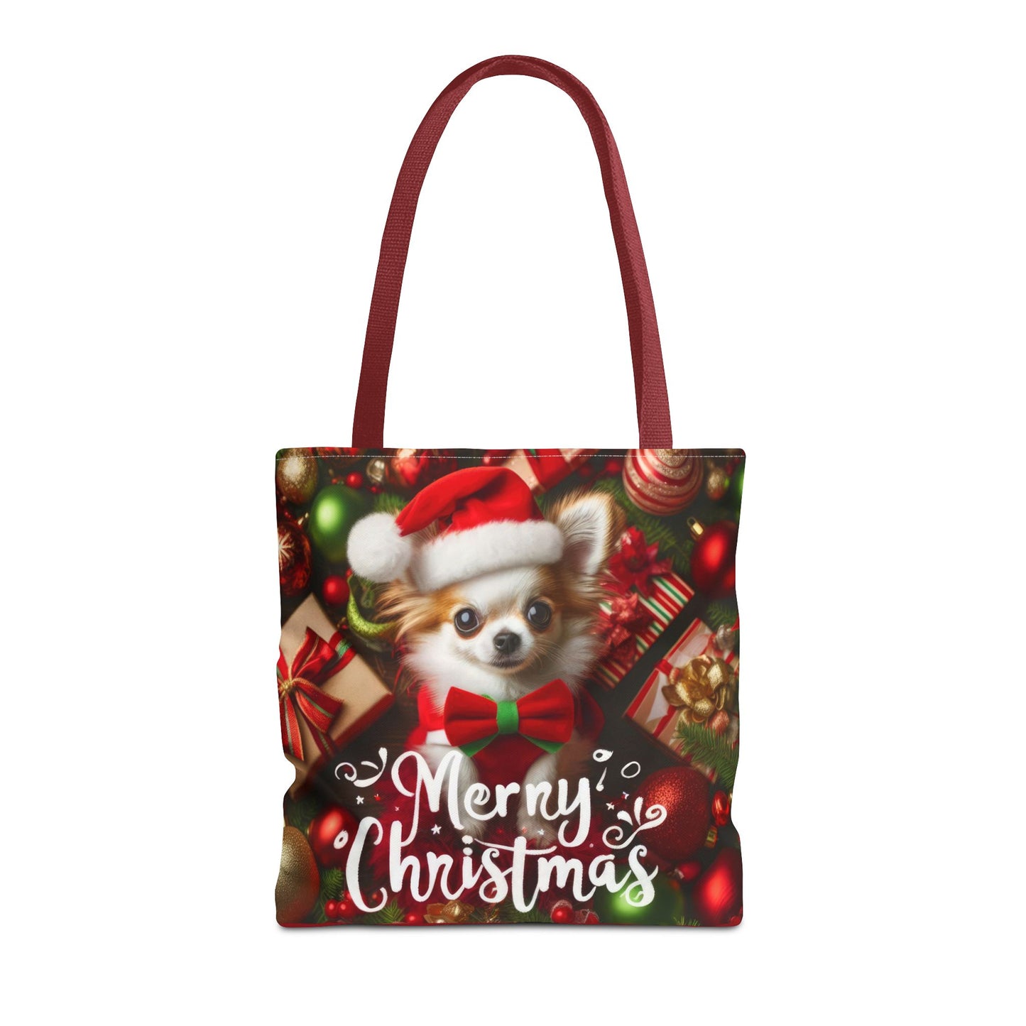 Merry Chihuahua Tote Bag (AOP)